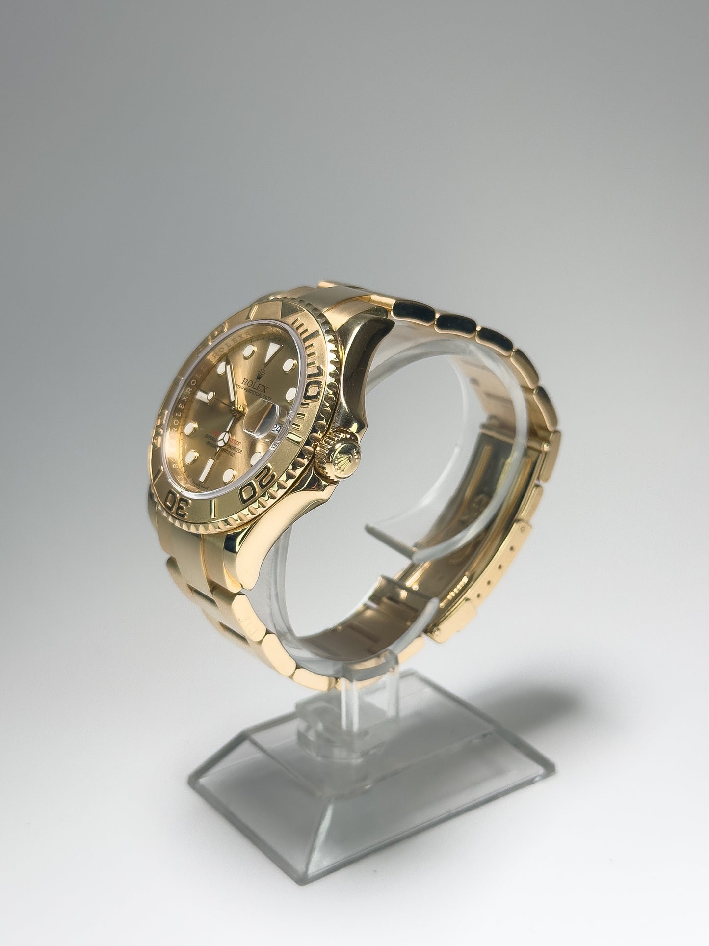 ROLEX YACHT-MASTER - YELLOW GOLD - CHAMPAGNE DIAL