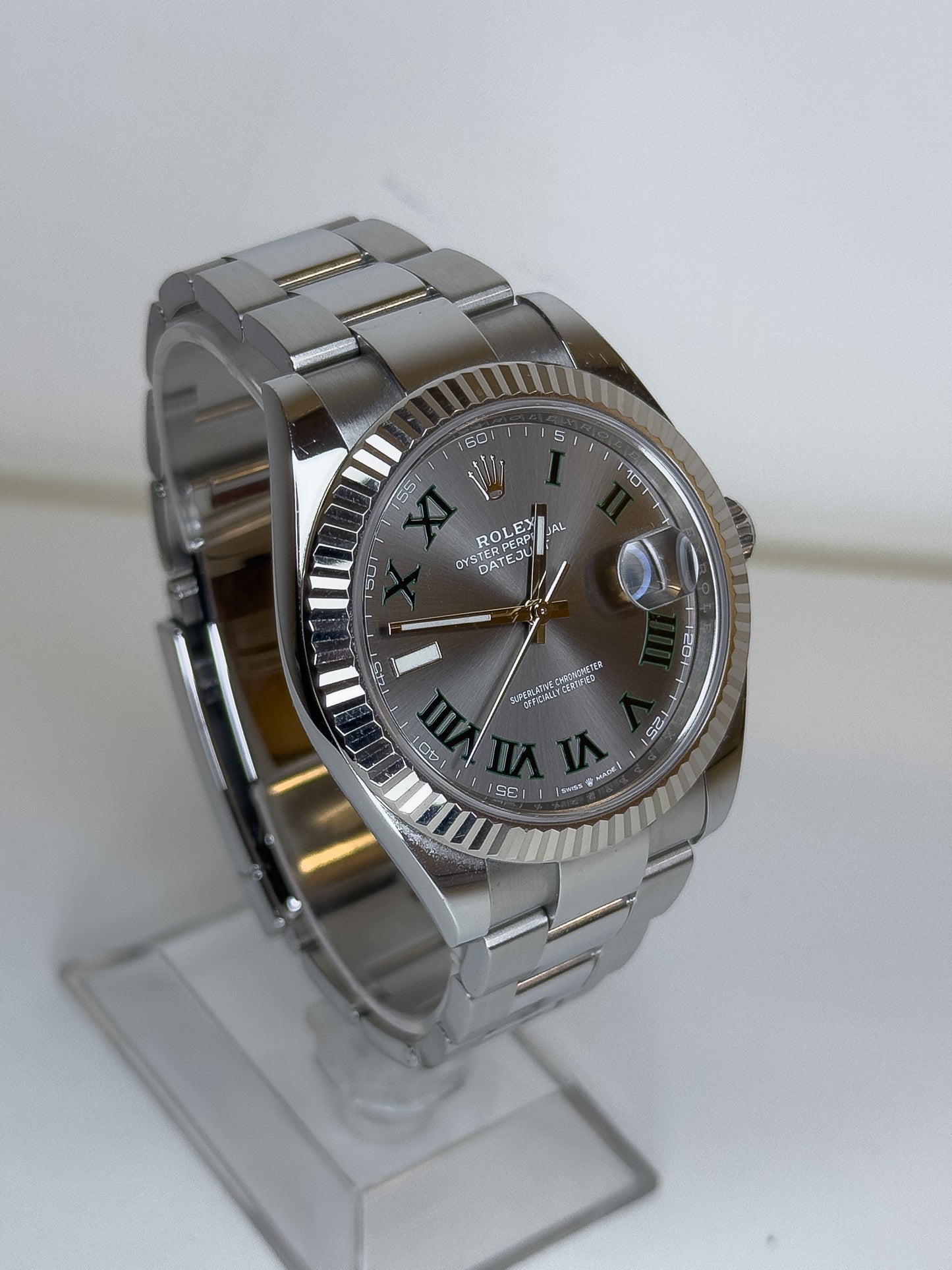 ROLEX DATEJUST - OYSTERSTEEL - WIMBLEDON DIAL
