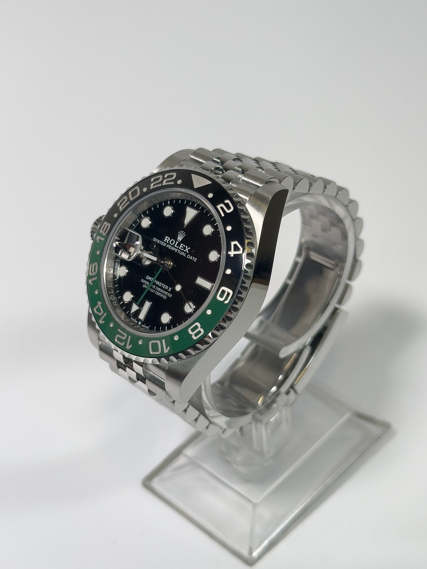 ROLEX GMT-MASTER II - BLACK AND GREEN BEZEL - BLACK DIAL