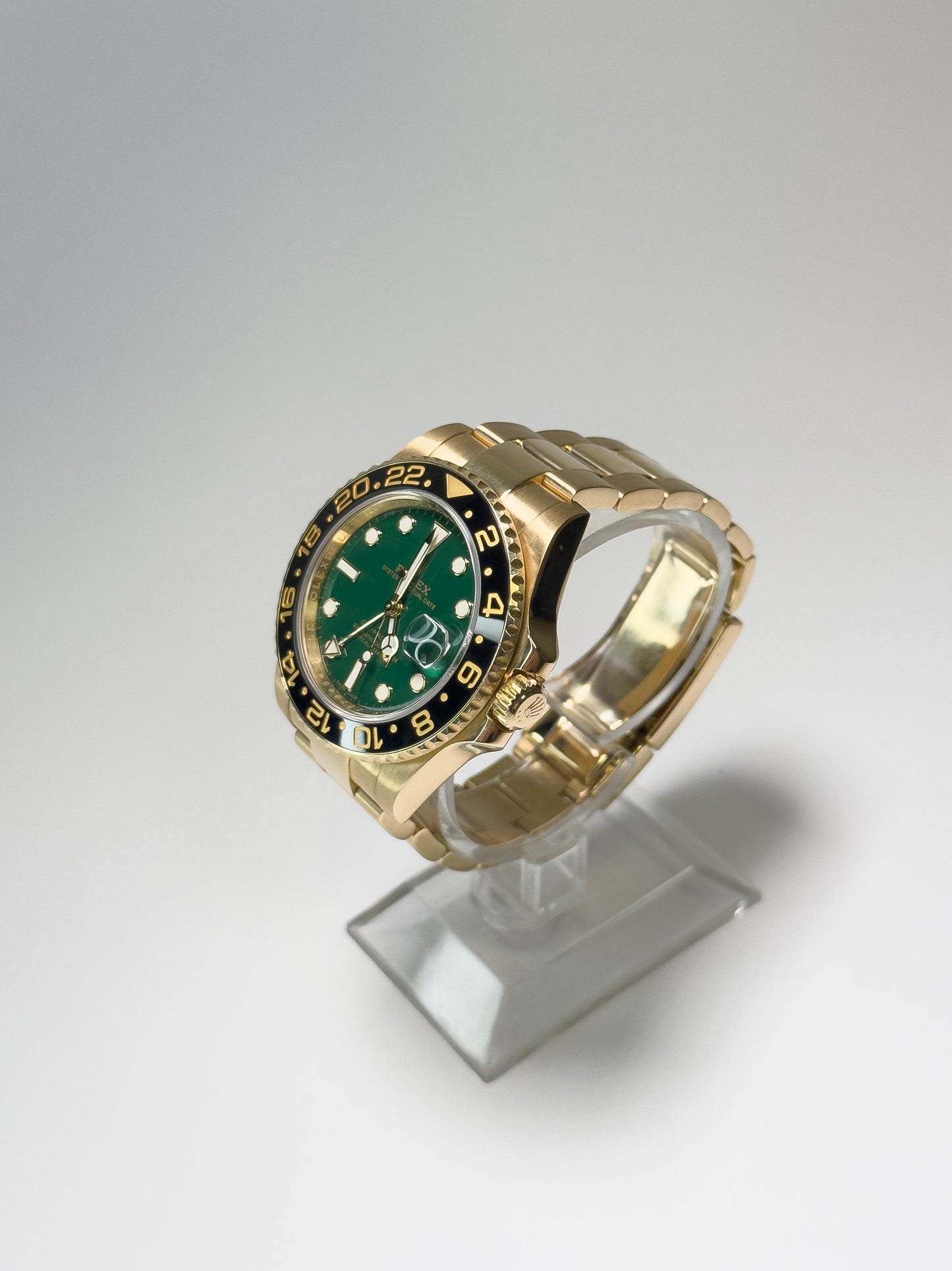 ROLEX GMT-MASTER II - YELLOW GOLD - 50TH ANNIVERSARY GREEN DIAL