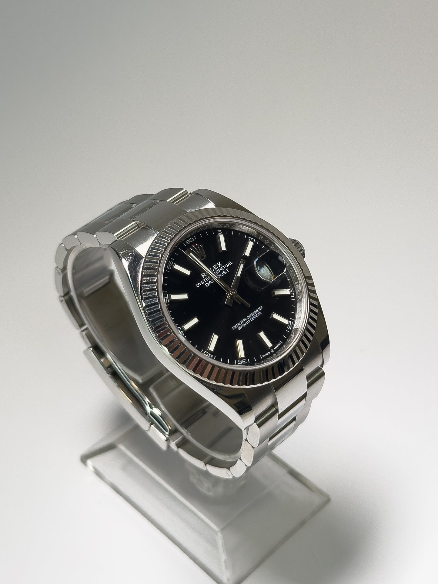 ROLEX DATEJUST 41 - OYSTERSTEEL - BLACK DIAL