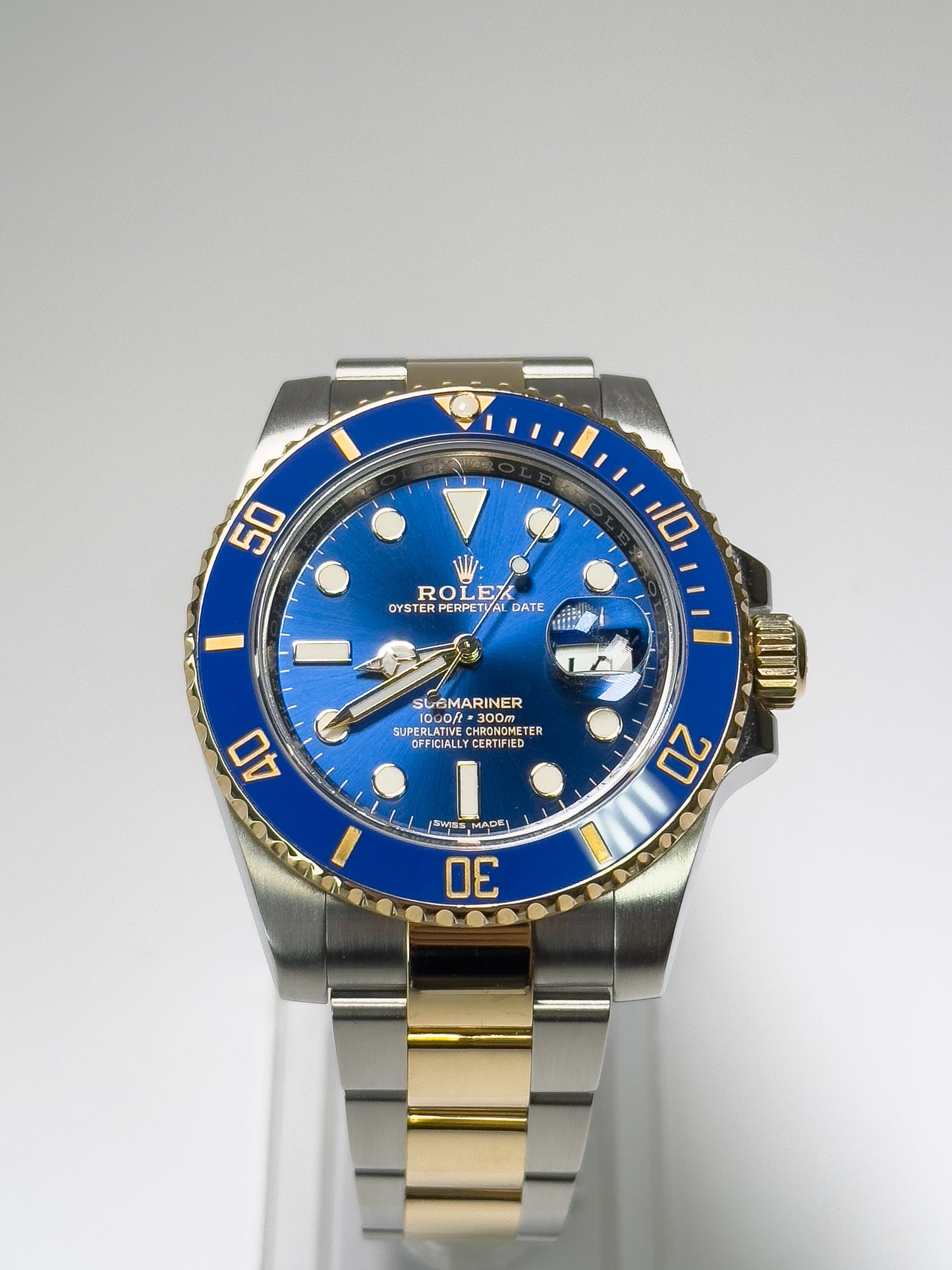 ROLEX SUBMARINER DATE - OYSTERSTEEL AND YELLOW GOLD - BLUE DIAL