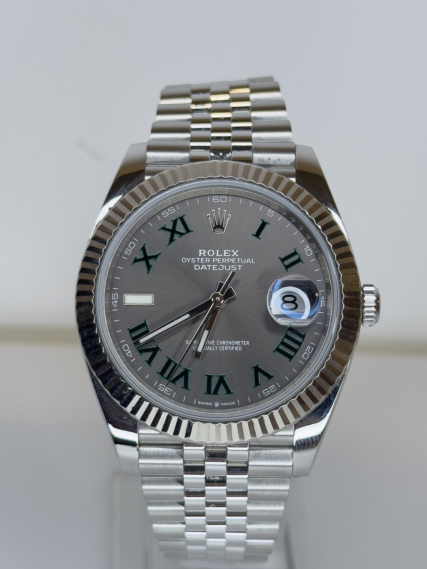 ROLEX DATEJUST - OYSTERSTEEL - WIMBLEDON DIAL