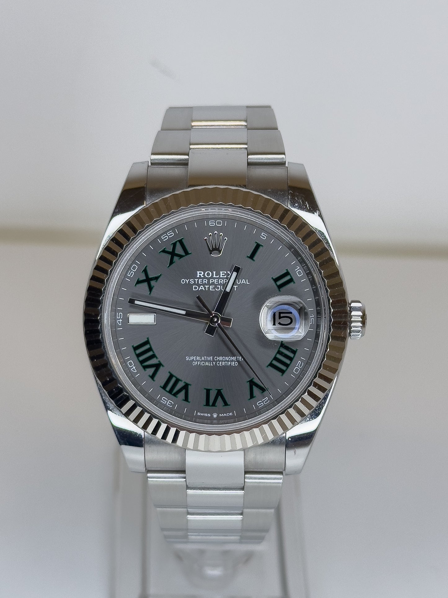 ROLEX DATEJUST - OYSTERSTEEL - WIMBLEDON DIAL