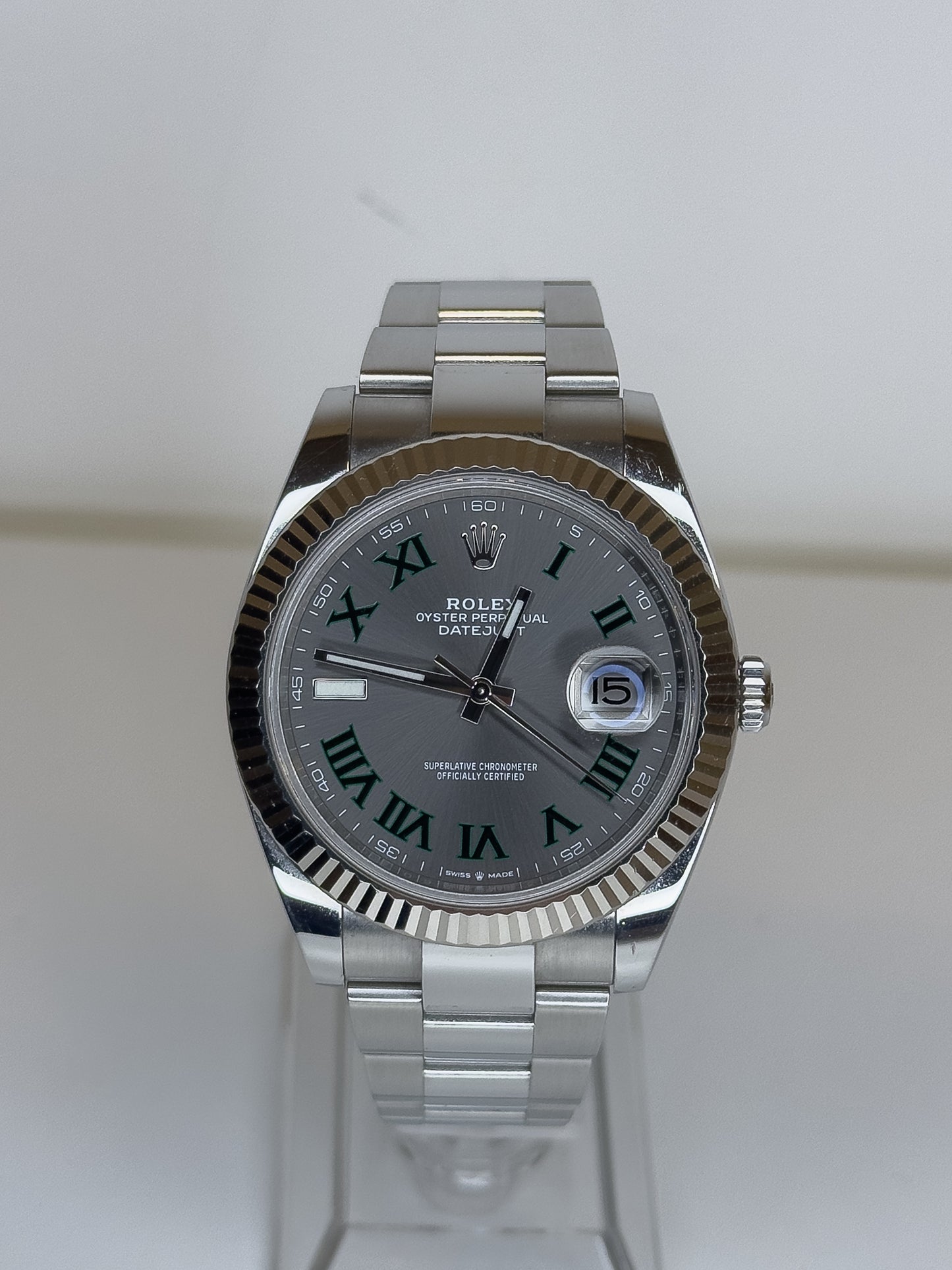 ROLEX DATEJUST - OYSTERSTEEL - WIMBLEDON DIAL