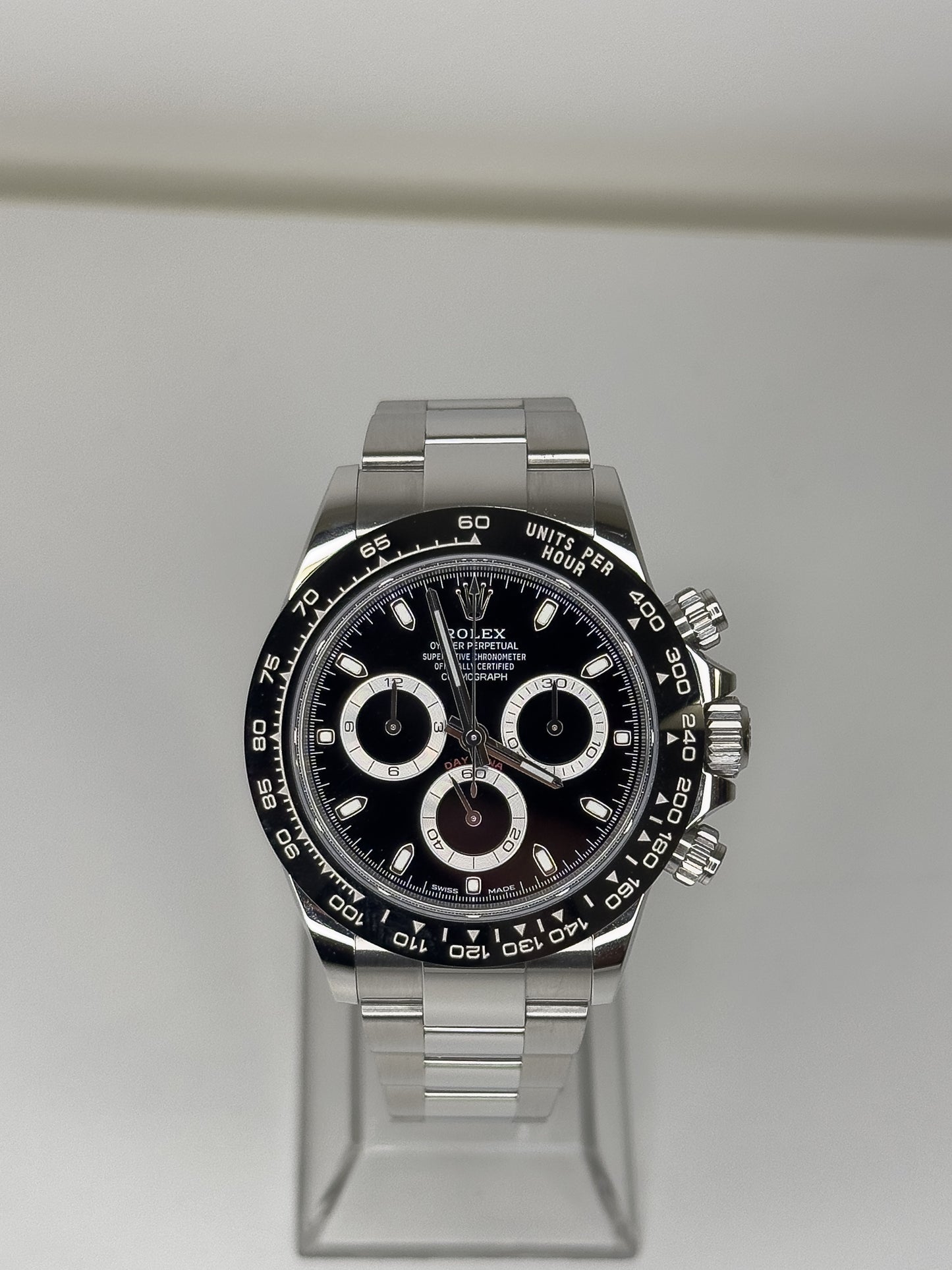 ROLEX COSMOGRAPH DAYTONA - OYSTERSTEEL - BLACK DIAL