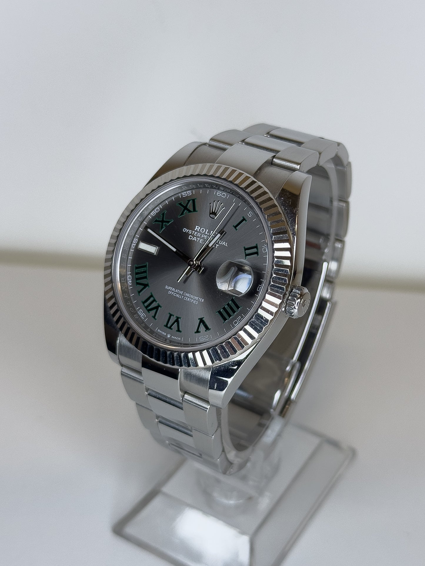 ROLEX DATEJUST - OYSTERSTEEL - WIMBLEDON DIAL