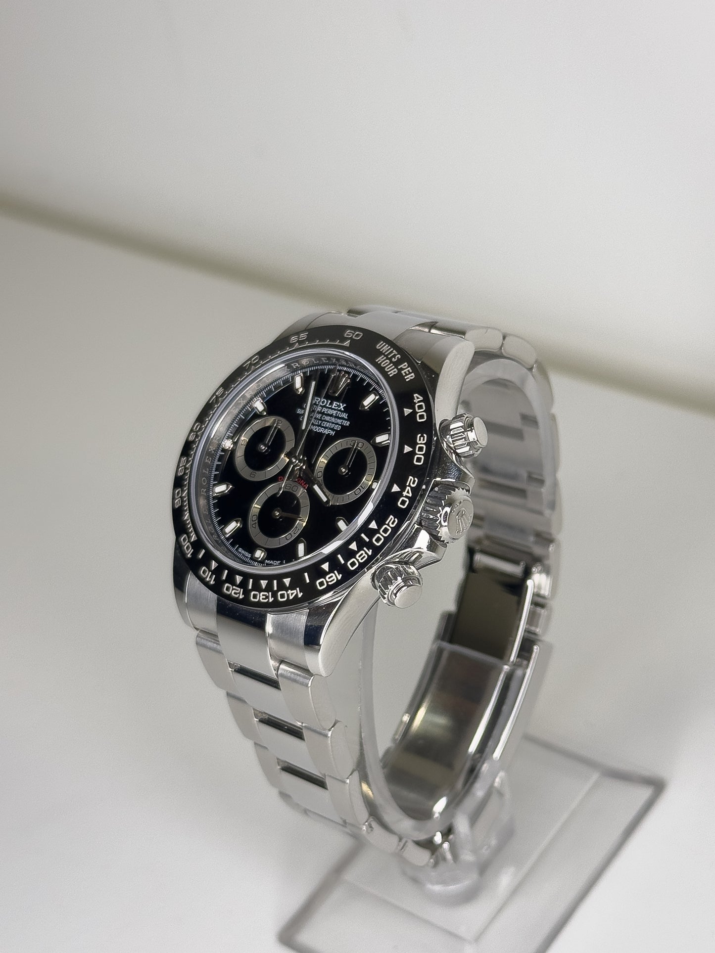 ROLEX COSMOGRAPH DAYTONA - OYSTERSTEEL - BLACK DIAL