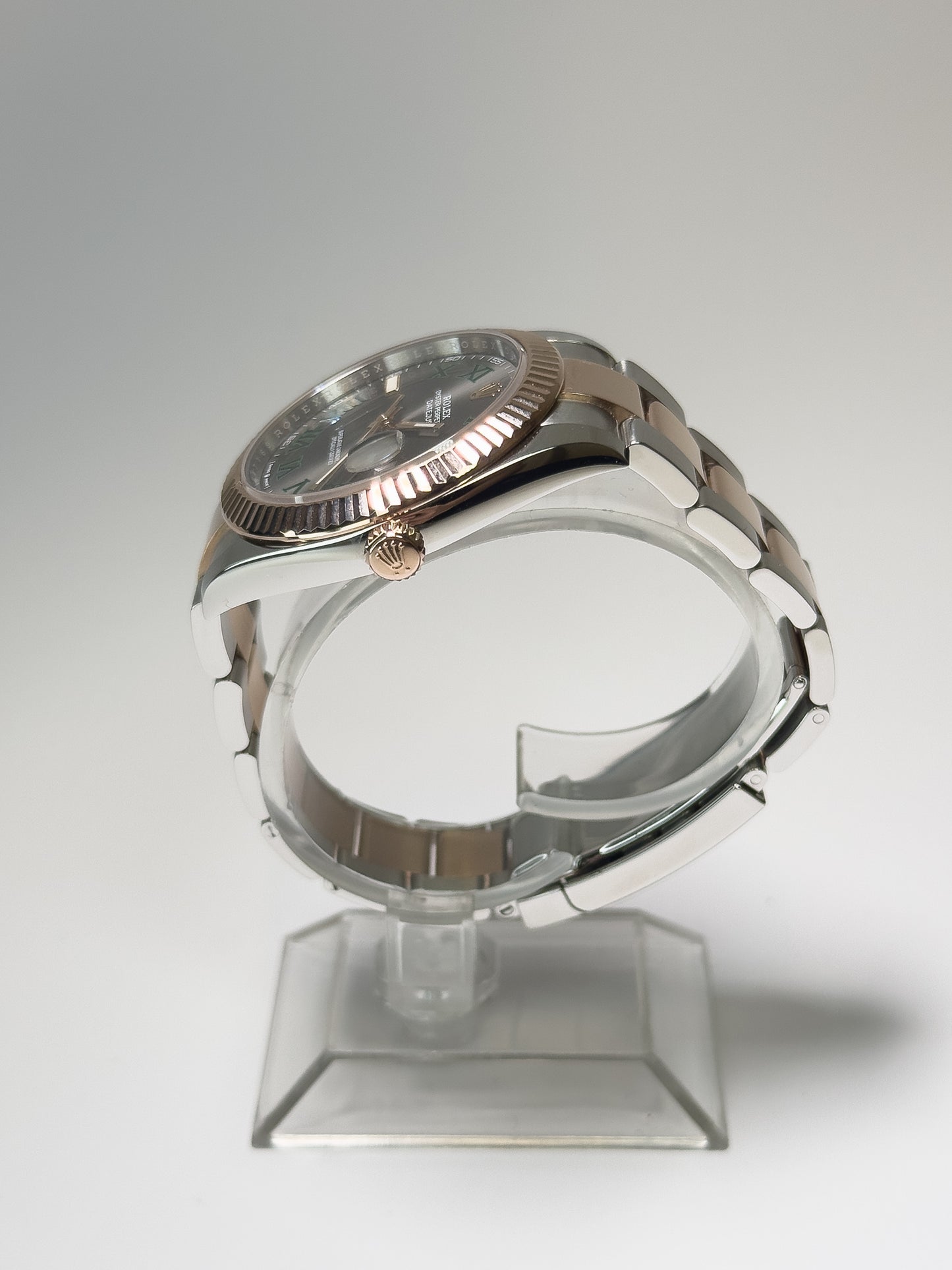 ROLEX DATEJUST WIMBLEDON - OYSTERSTEEL AND EVEROSE - SLATE DIAL