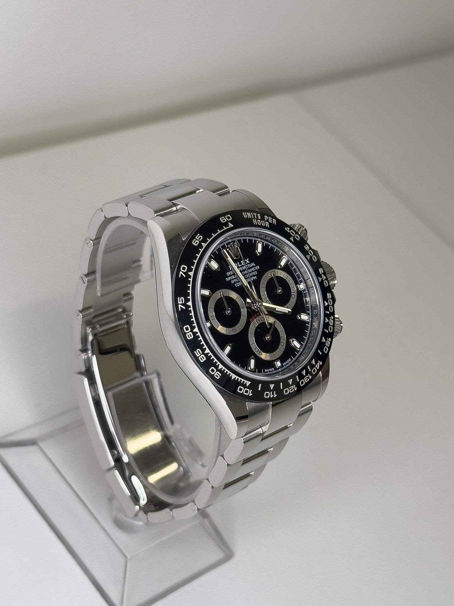 ROLEX COSMOGRAPH DAYTONA - OYSTERSTEEL - BLACK DIAL