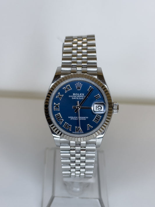 ROLEX DATEJUST 31 - OYSTERSTEEL - ROMANS NUMERIALS & BLUE DIAL