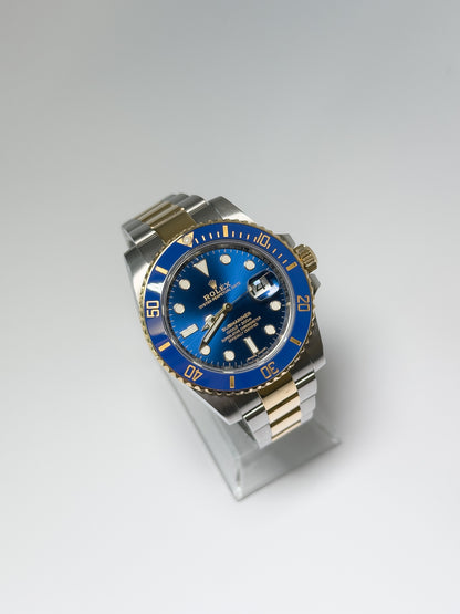 ROLEX SUBMARINER DATE - OYSTERSTEEL AND YELLOW GOLD - BLUE DIAL