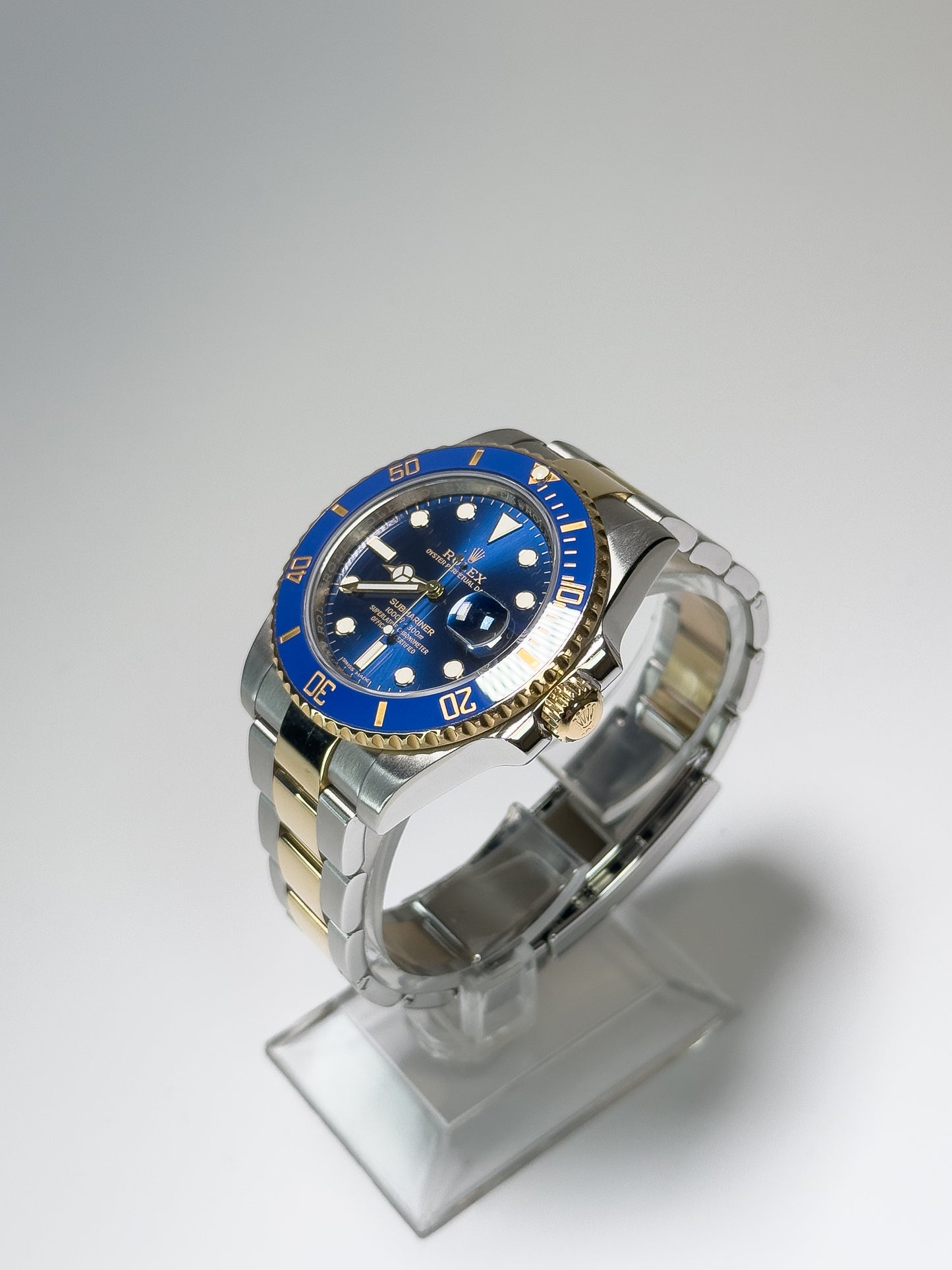 ROLEX SUBMARINER DATE - OYSTERSTEEL AND YELLOW GOLD - BLUE DIAL