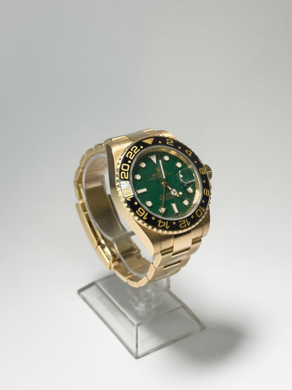 ROLEX GMT-MASTER II - YELLOW GOLD - 50TH ANNIVERSARY GREEN DIAL