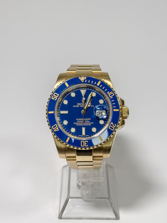 ROLEX SUBMARINER DATE - YELLOW GOLD - BLUE DIAL