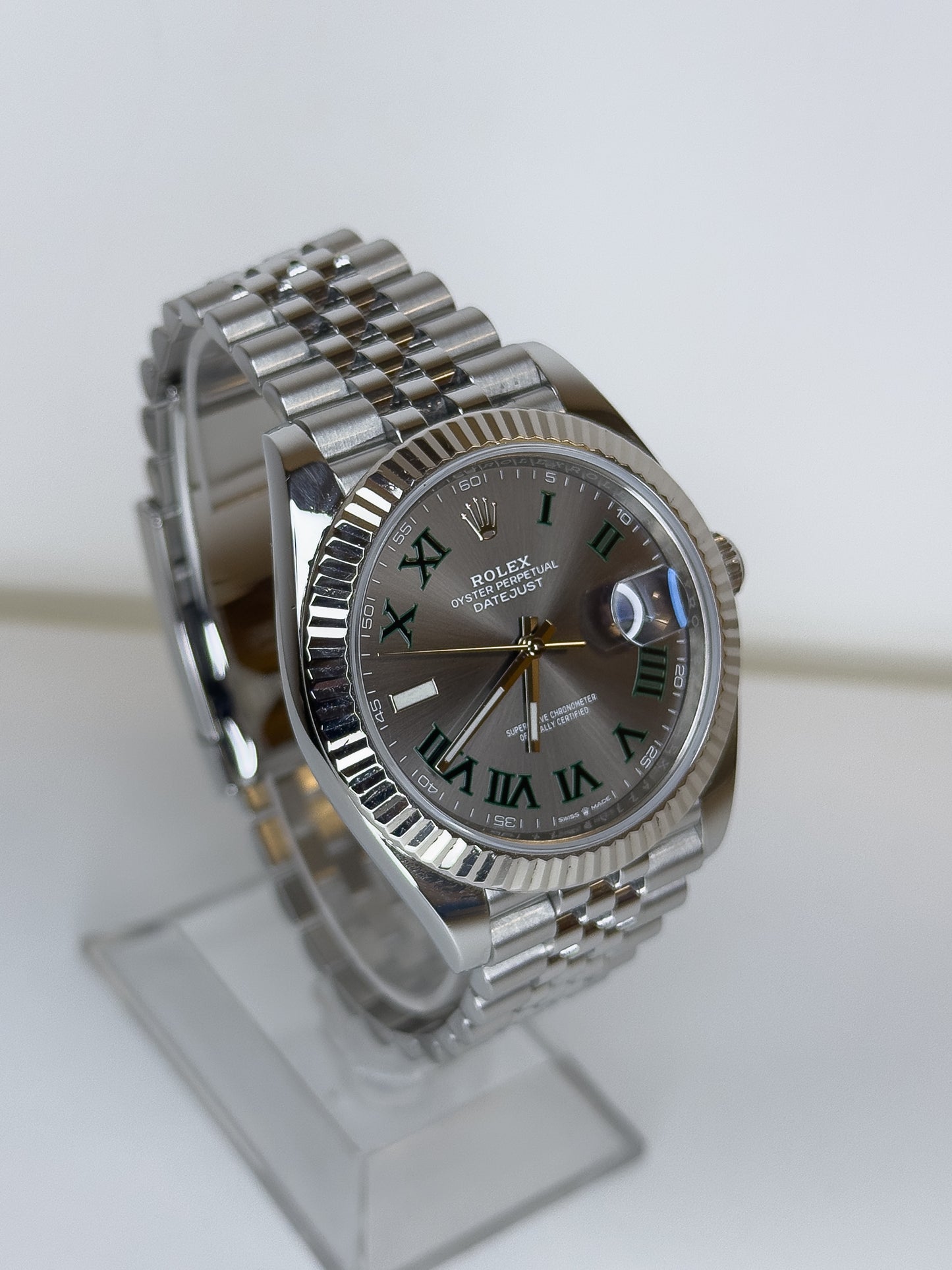 ROLEX DATEJUST - OYSTERSTEEL - WIMBLEDON DIAL
