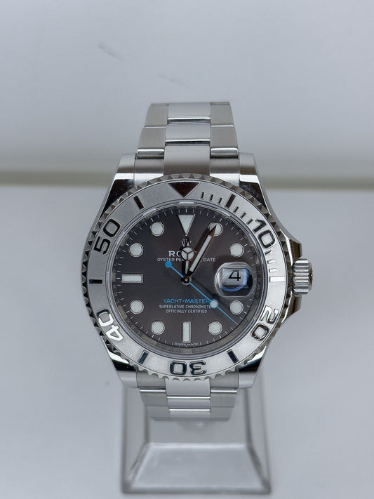 ROLEX YACHT-MASTER - OYSTERSTEEL - RHODIUM DIAL