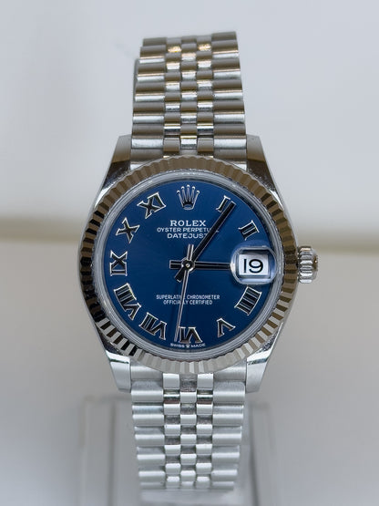 ROLEX DATEJUST 31 - OYSTERSTEEL - ROMANS NUMERIALS & BLUE DIAL