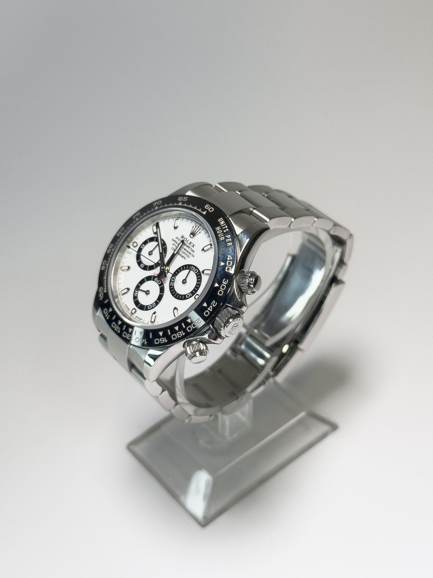 ROLEX COSMOGRAPH DAYTONA - OYSTERSTEEL - WHITE DIAL