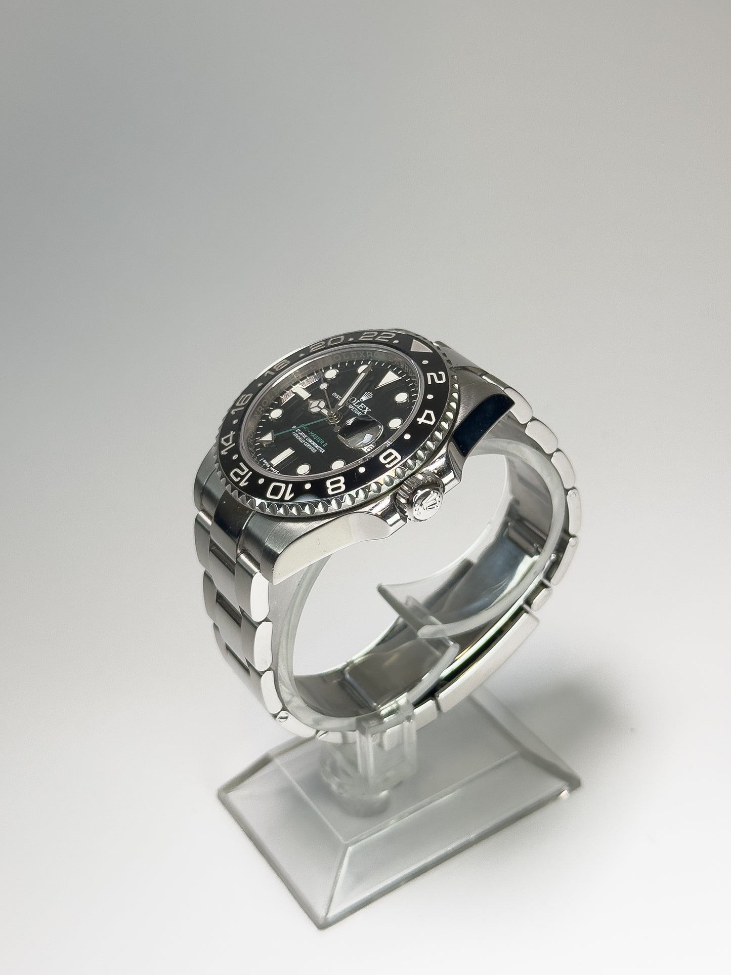 ROLEX GMT-MASTER II - OYSTERSTEEL - BLACK DIAL