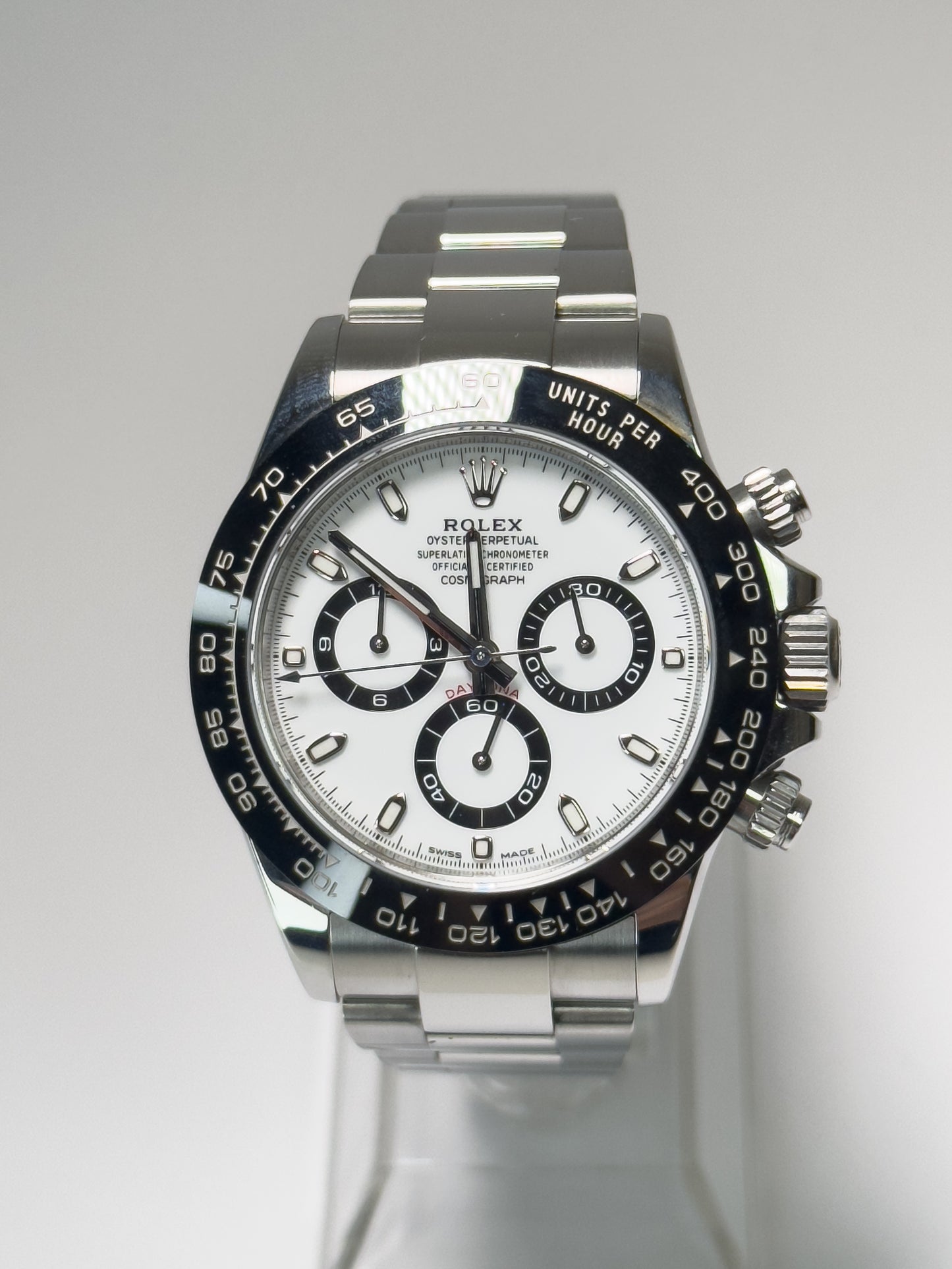 ROLEX COSMOGRAPH DAYTONA - OYSTERSTEEL - WHITE DIAL