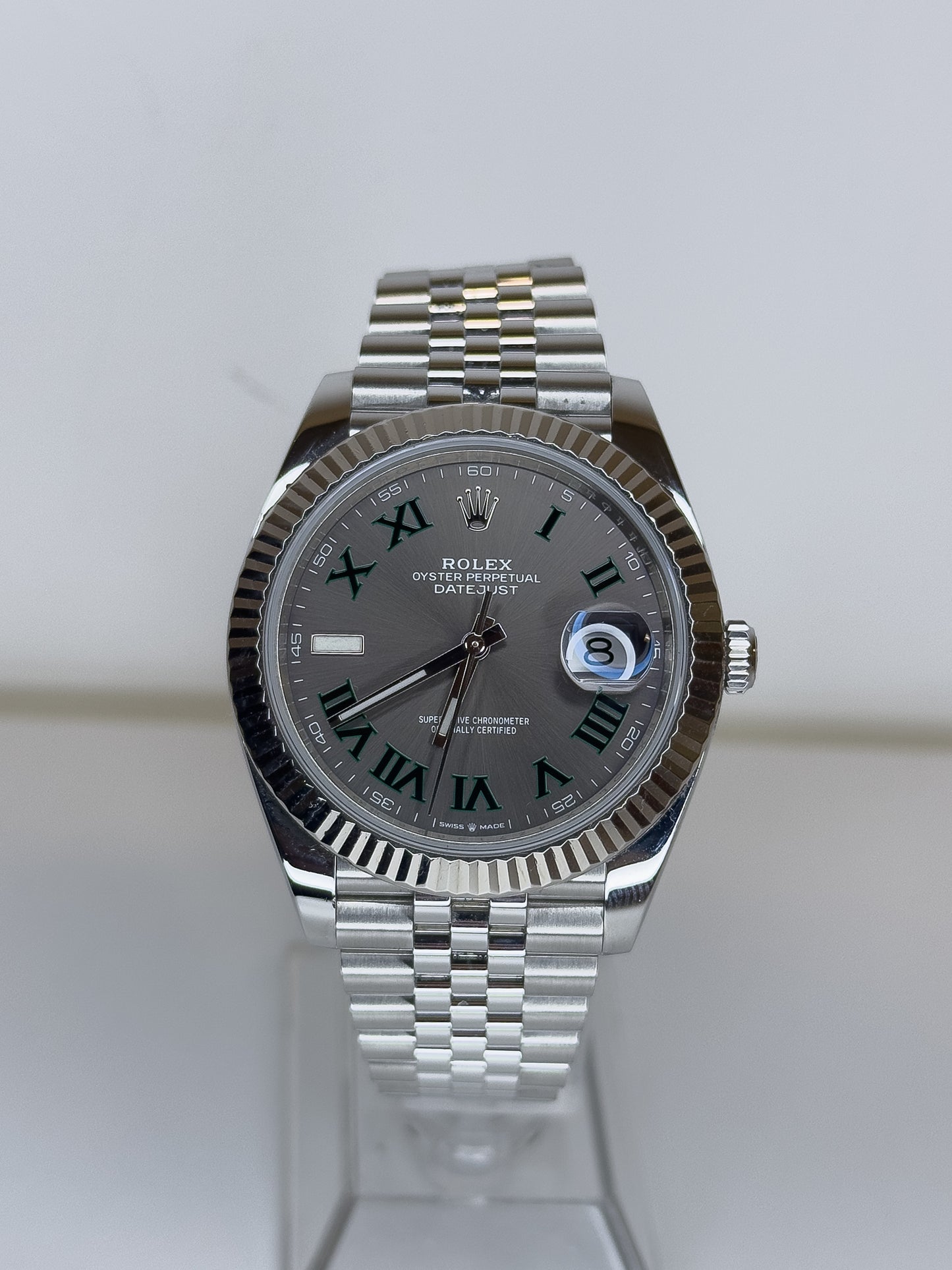 ROLEX DATEJUST - OYSTERSTEEL - WIMBLEDON DIAL