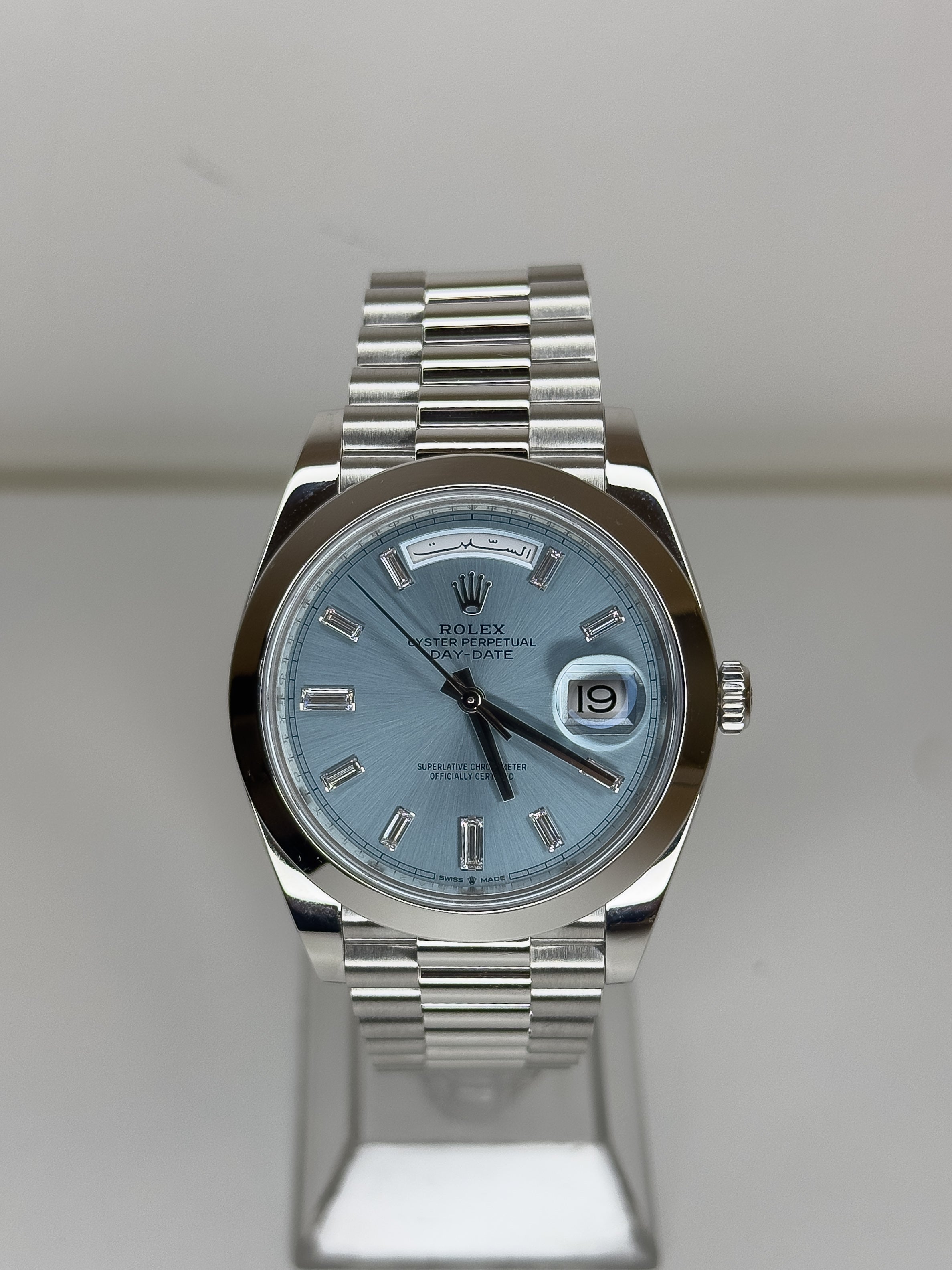 Platinum ice blue rolex shop