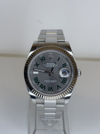 ROLEX DATEJUST - OYSTERSTEEL - WIMBLEDON DIAL