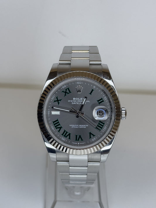 ROLEX DATEJUST - OYSTERSTEEL - WIMBLEDON DIAL