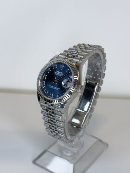 ROLEX DATEJUST 31 - OYSTERSTEEL - ROMANS NUMERIALS & BLUE DIAL