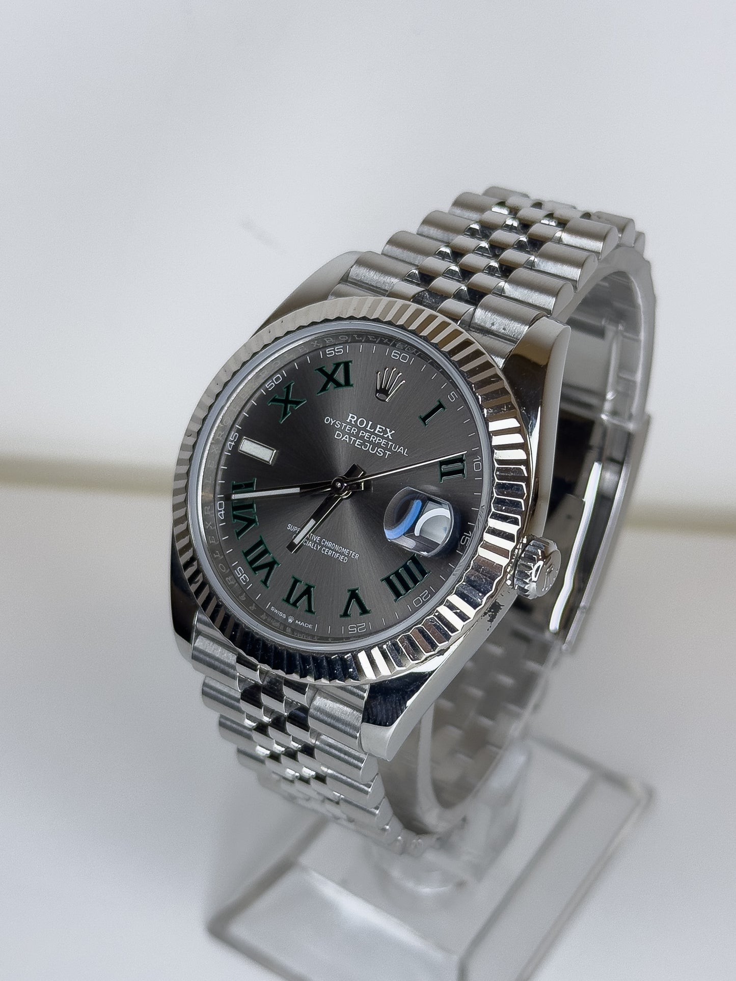 ROLEX DATEJUST - OYSTERSTEEL - WIMBLEDON DIAL