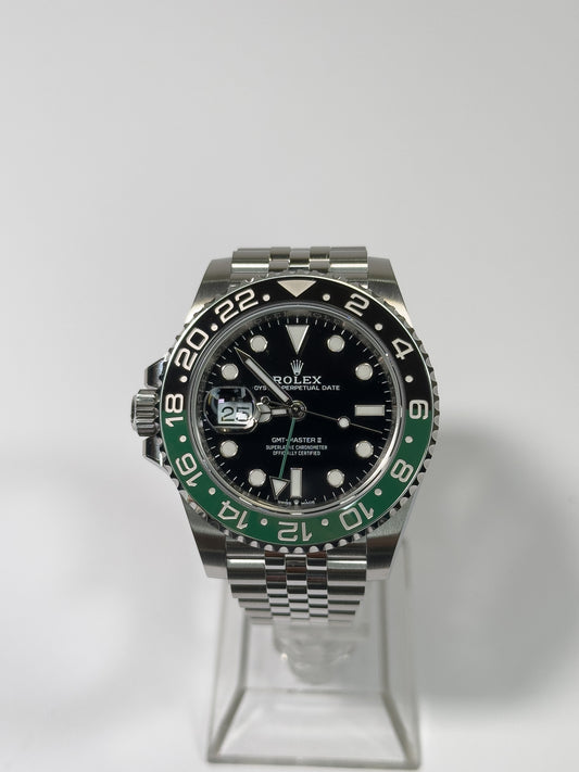 ROLEX GMT-MASTER II - BLACK AND GREEN BEZEL - BLACK DIAL