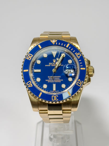 ROLEX SUBMARINER DATE - YELLOW GOLD - BLUE DIAL