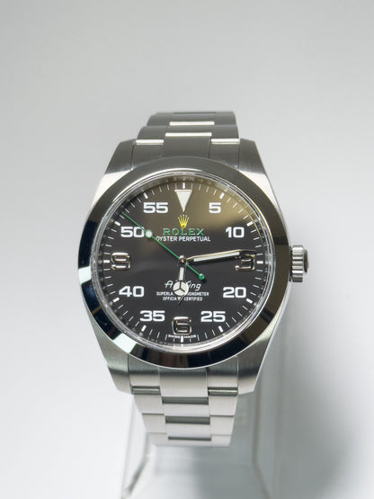 ROLEX AIR-KING - OYSTERSTEEL - BLACK DIAL