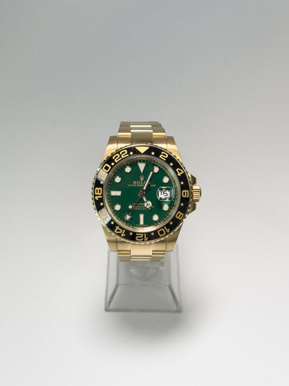 ROLEX GMT-MASTER II - YELLOW GOLD - 50TH ANNIVERSARY GREEN DIAL